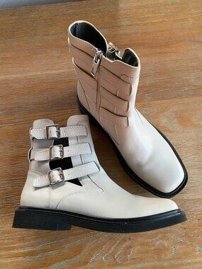 Franco Sarto Argo Buckle Moto Ankle Boot